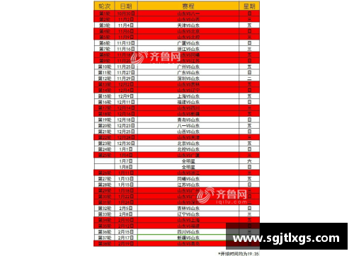NBA新赛季日程安排与主要赛程一览
